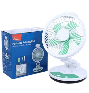 Rechargeable Table Fan With Light